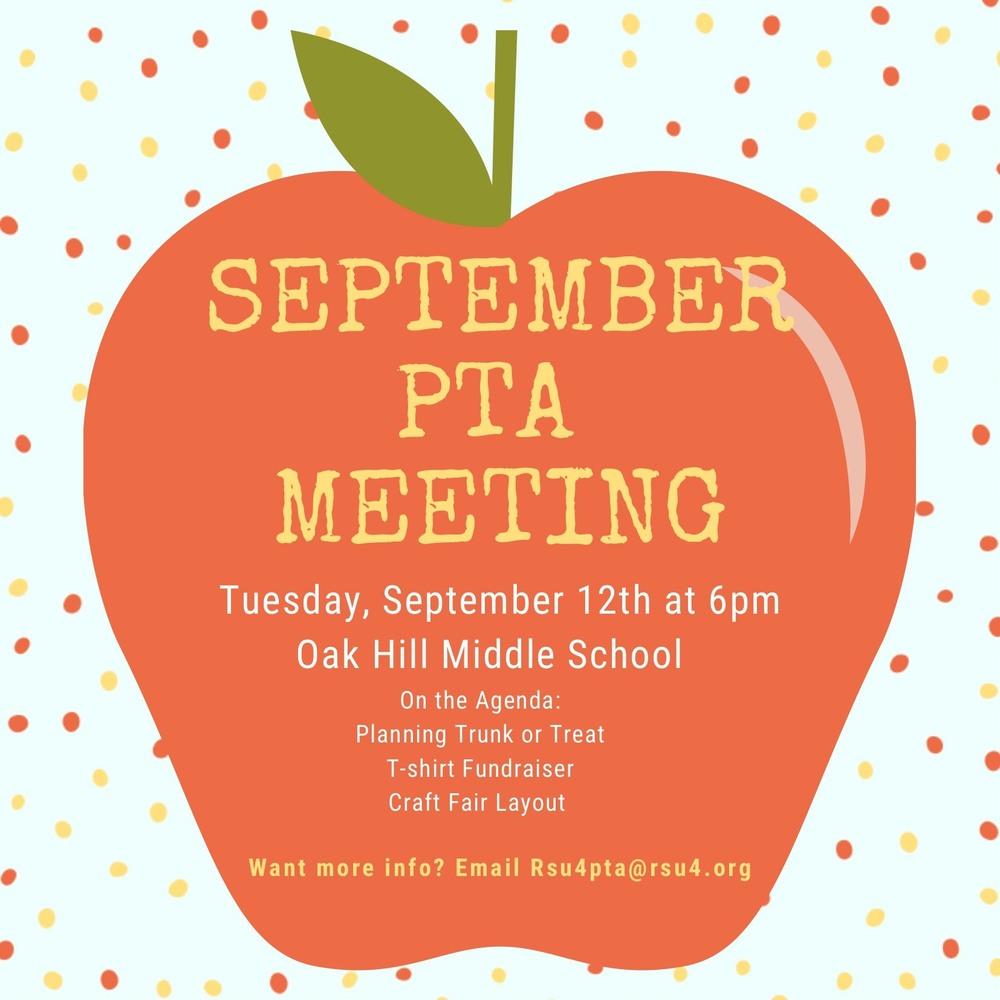September PTA Meeting